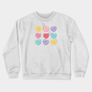 Beatles Love Songs Conversation Hearts II Crewneck Sweatshirt